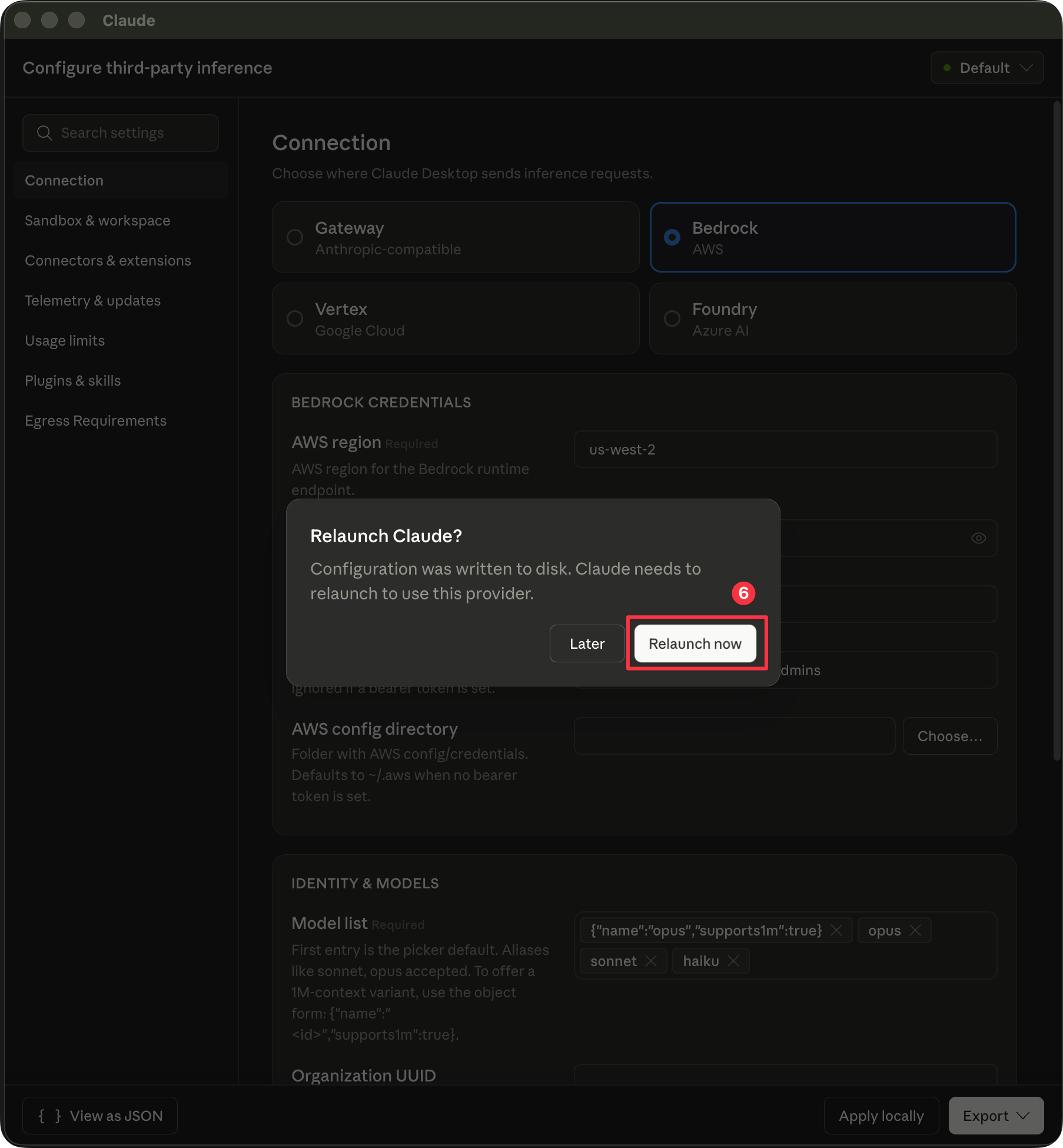 Sandbox and workspace — Allowed egress hosts