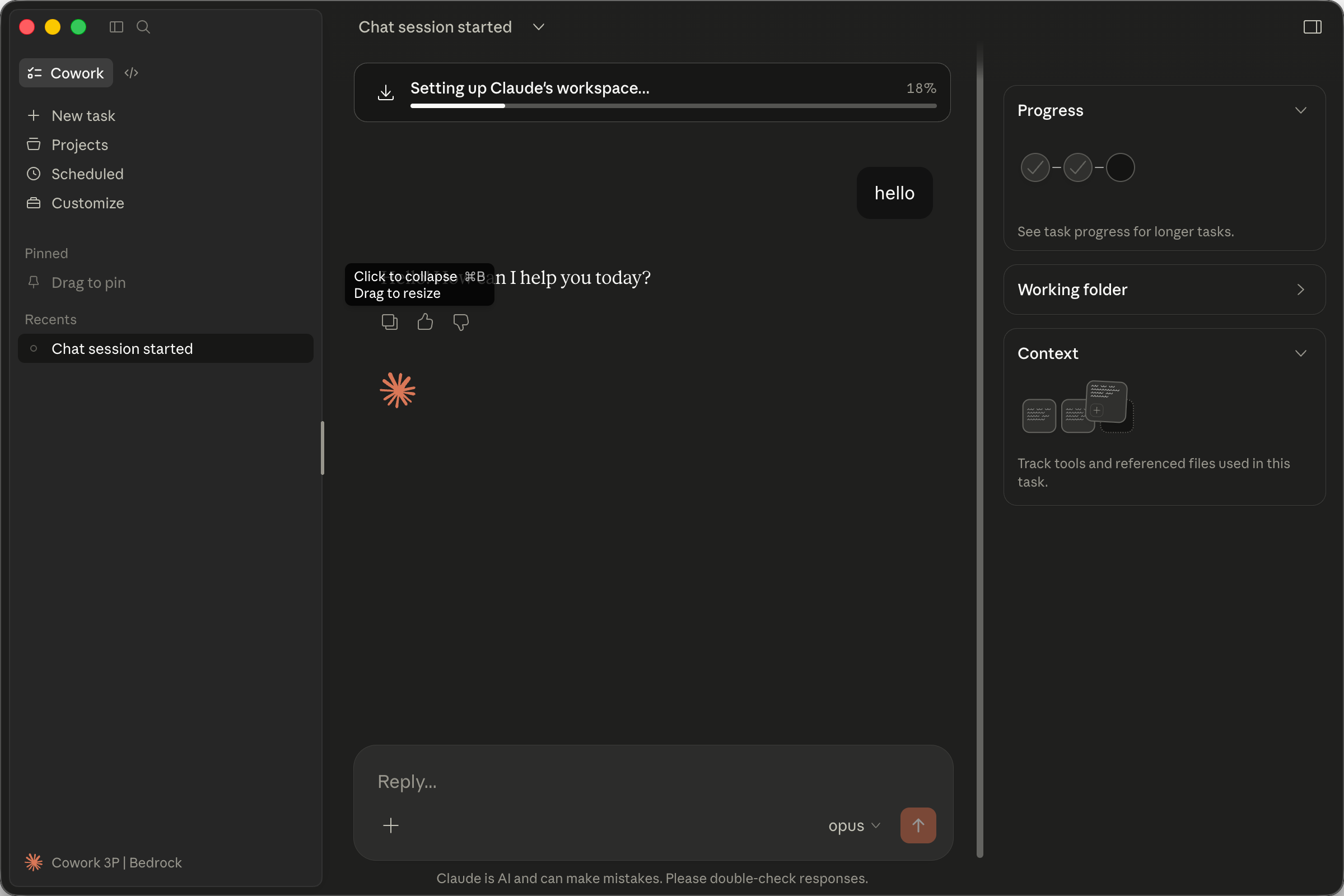 Export button on the configuration window